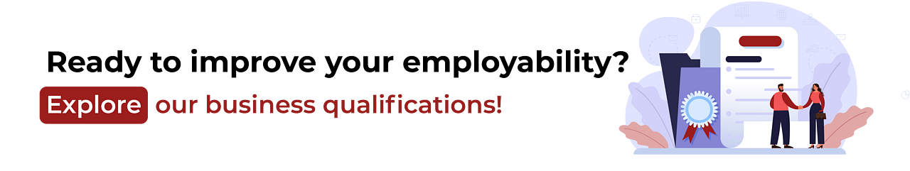 Illustration of a woman holding a laptop pointing at a pie chart with people icons around it, representing management and leadership skills