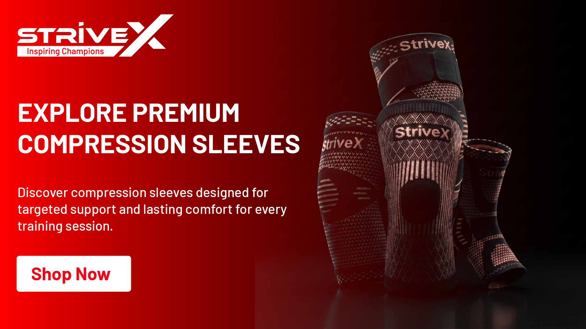 Shop StriveX Premium Compression Sleeves for Targeted Support and Lasting Comfort 